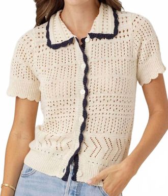 Sundays Agnes Sweater Polo In Cream