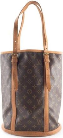 Louis Vuitton Pre-owned Bucket Bags, female, Brown, Size: ONE SIZE Pre-owned Canvas Bucket Bag