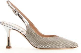 Ninalilou 75mm Slingback Sandal - Dames - Pumps - Grijs - 38 1/2 EU - Schoenen