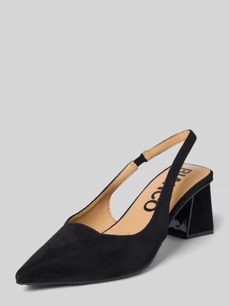 Bianco Pumps mit offener Ferse in Black, Gr&ouml;&szlig;e 37