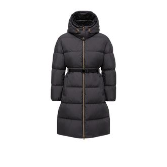 Moncler Moncler Briant Hooded Long Down Jacket, Women, Black, Size: 00