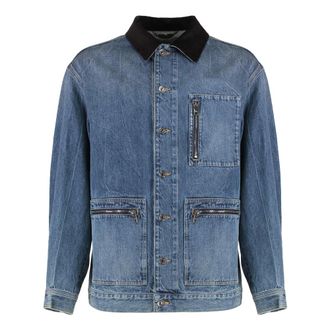 Dolce & Gabbana Denim Jackets, male, Blue, Size: L Denim Jacket