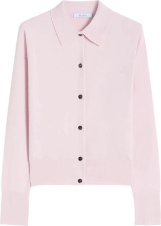 Max Mara Medeola Cardigan - Dames - Vesten - Roze - XS - Wol - Truien & Vesten