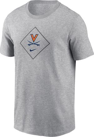 Nike Virginia Cavaliers Nike Mens NCAA Cotton T-Shirt in Grey | M11843P290UNVA-DHR
