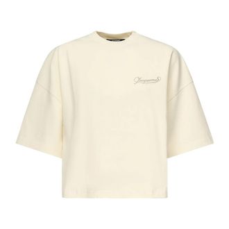 Jacquemus Dames, Tops, Beige, Maat: M Katoen