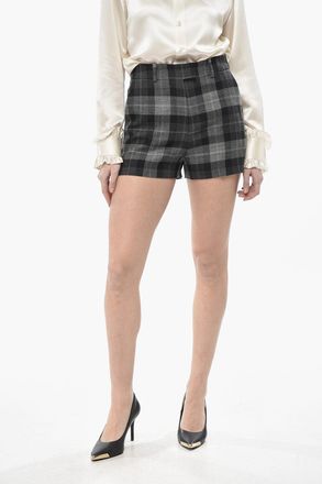 Dior Shorts in Lana Vergine Motivo Tartan Dior