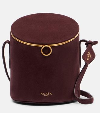 Alaia Alaïa La Canette Small suede bucket bag
