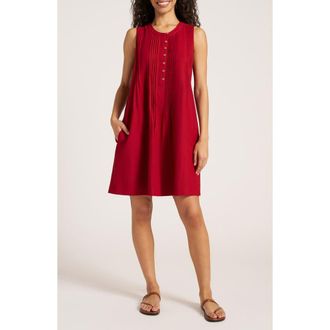 Matty M Helena Pleat Shift Dress in Crimson at Nordstrom, Size X-Small