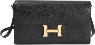 Herm&egrave;s Pre-owned Sac Constance To Go schoudertas - Dames - Vintage Schoudertas - Zwart - ONE Size - Leer - Vintage