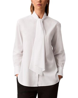 Calvin Klein Long Sleeve Button Down Shirtdress