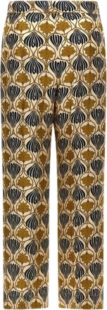 Max Mara Womens Bicolor Silk Casual Pants