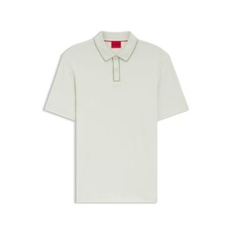 HUGO BOSS Luxury cotton polo shirt with contrast trim