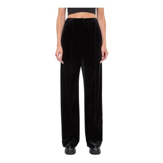 Patrizia Pepe Patrizia Pepe, Wide Trousers, female, Black, Size: XL Pantalone