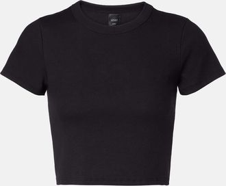 Leset T-shirt cropped Kelly in jersey di misto cotone