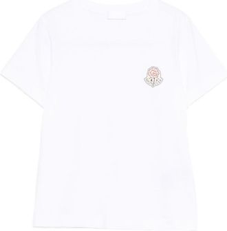 Moncler Round-Neck T-Shirt With Logo Patch Detail