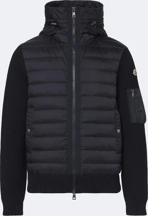 Moncler Permanent paneled wool-blend jacket