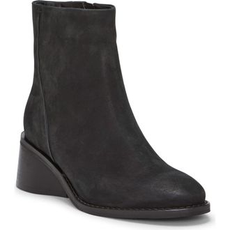 Lucky Brand Caddier Bootie in Black Oily Nubuck at Nordstrom Rack, Size 7.5