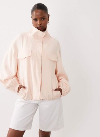 Gina Tricot Gina Tricot - Giacca cargo accollata color pesca-Rosa