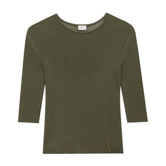 Saint Laurent Cassandre Logo Knitwear