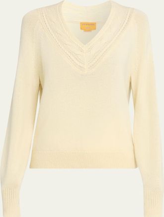 Guest In Residence The Varsity V Cashmere Sweater