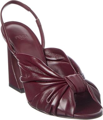 Fendi Fendi Arco Leather Slingback Sandal