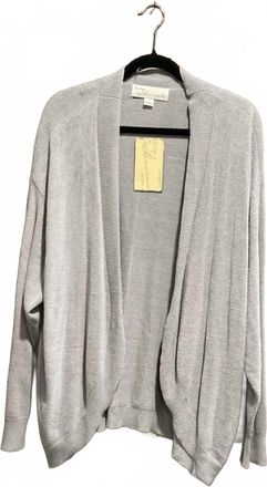 Vintage Havana Womens V-Neck Cardigan In Grey