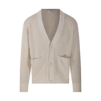Lardini Cardigans, male, Beige, Size: L 150 Cardigan