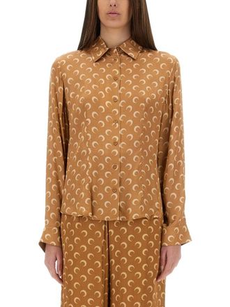 Marine Serre Moon Satin Shirt