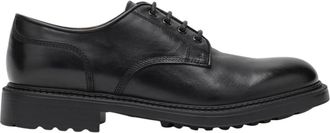 Doucal's Allacciata Derby - Heren - Nette schoenen - Zwart - 42 EU - Leer - Schoenen