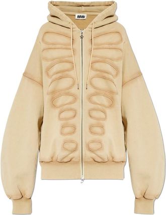 Avavav Natural Hoodie - Dames - Vesten met rits - Beige - L - Katoen - Hoodies & sweatvesten