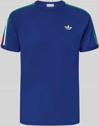 adidas Originals Regular Fit T-Shirt mit Kontraststreifen in Dunkelblau, Gr&ouml;&szlig;e XXL