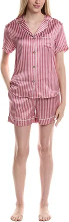 Petite Plume 2pc Classic Silk Short Set