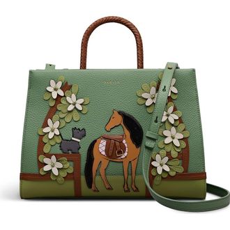 Radley London Lunar New Year Medium Ziptop Satchel Bag in Pistachio at Nordstrom