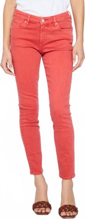 Dear John Denim Gisele High Rise Ankle Skinny Jeans In Scarlet