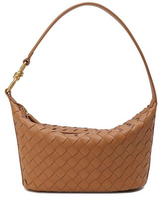 Tiffany & Fred Woven Leather Hobo Shoulder Bag