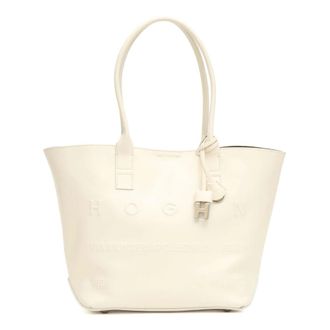 Hogan Tote Bags, female, White, Size: ONE SIZE Shopping Piccola Tote
