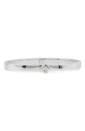 Kate Spade New York everyday spade slim bangle bracelet in Silver at Nordstrom