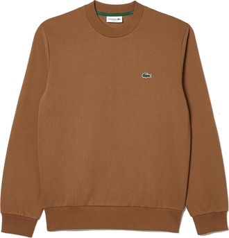 Lacoste Mens Basic Fleece Sweatshirt Cookie XL