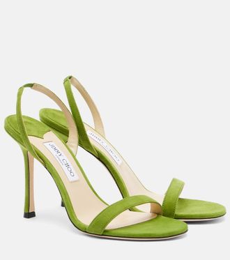 Jimmy Choo London Jenn suede slingback sandals