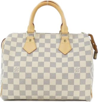 Louis Vuitton Azur Coated Canvas Boston Bag (Pre-Owned)