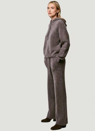 Majestic Filatures Ultra Soft Baby Alpaca Drawstring Pant in Bison at Nordstrom, Size 4