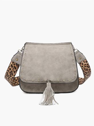 Jen & Co. Womens Bailey Crossbody Bag In Grey