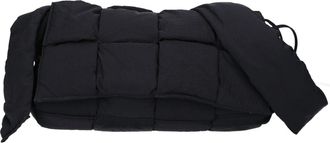 Bottega Veneta Black Nylon Shoulder Bag (Pre-Owned)