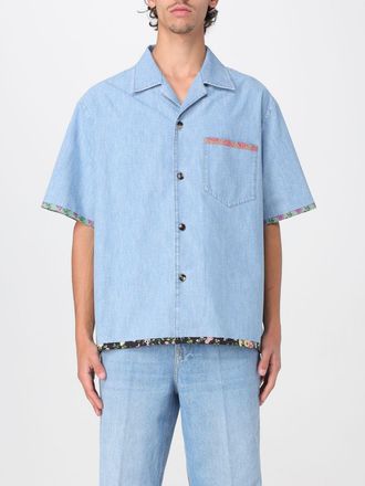 Valentino Denim Shirt met Bloemaccenten, Relaxed Fit