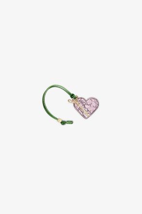 Ganni Pink Heart Mirror in Metallic