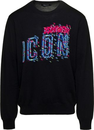 Dsquared2 Black Crewneck Sweatshirt