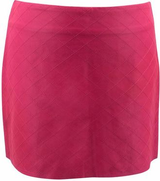 Alice & Olivia Alice and Olivia Pink Leather Mini Skirt Size XXS