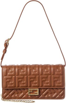 Fendi Fendi Baguette Leather Shoulder Bag