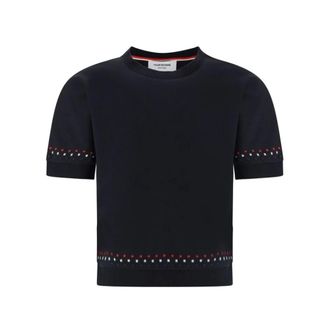 Thom Browne Donna, Top, Nero, XS, new