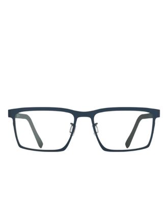 Blackfin Irvine bril met rechthoekig montuur - Blauw